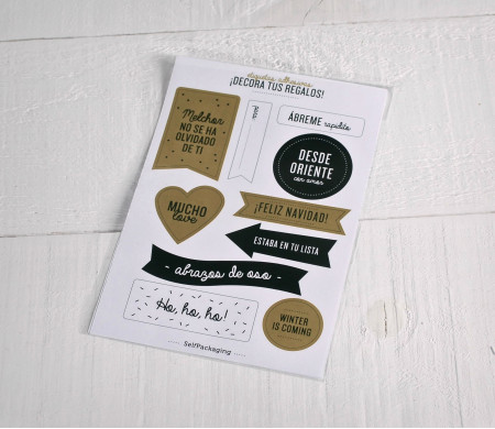 Kit de adhesivos decorativos para Navidad