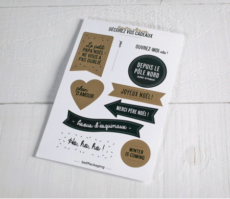 Kit de adhesivos decorativos para Navidad