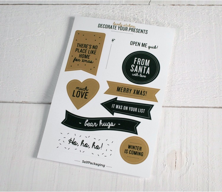 Kit de adhesivos decorativos para Navidad
