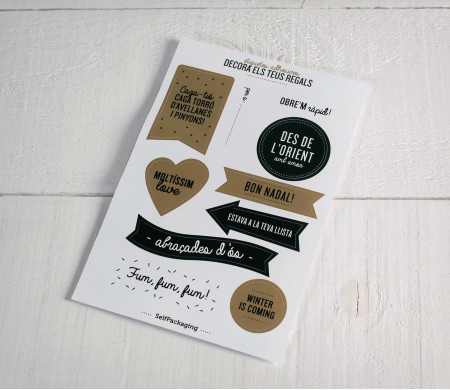 Kit de adhesivos decorativos para Navidad