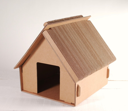 Casita de Cartón Para Niños o Gatos – Juguetes de Cartón