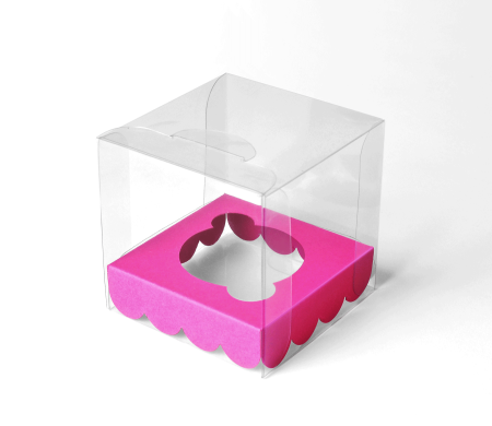 Caja Transparente para Un Cupcake