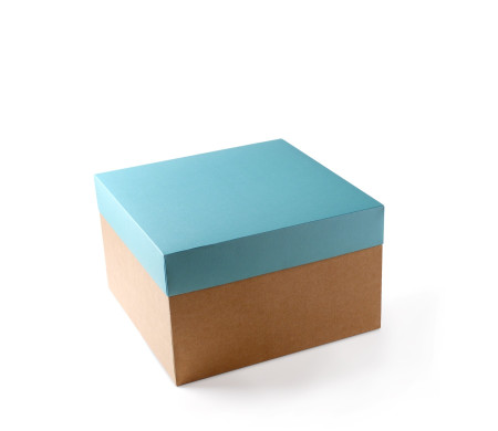 Caja para sombreros. De fácil montaje y disponible en 3 tamaños.