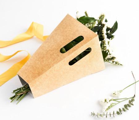 Caja para ramos de flores sin pedido mínimo
