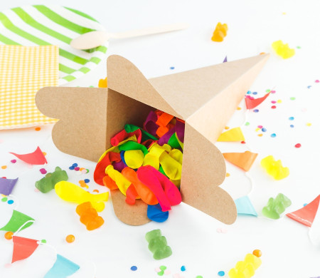 Caja Cucurucho para Fiestas