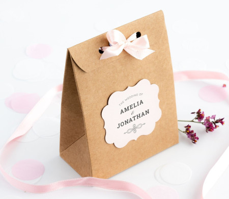 Bolsita para Regalos de Cartón, Bombones y Caramelos