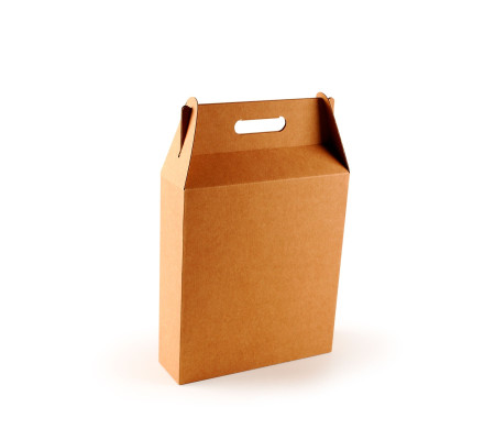 Caja de vinos y cava con asa en dos medidas para dos o tres botellas