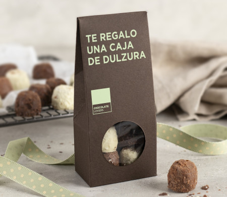 Caja con ventana para alimentación