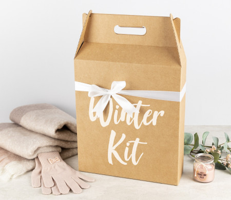 Caja de vinos y cava con asa en dos medidas para dos o tres botellas