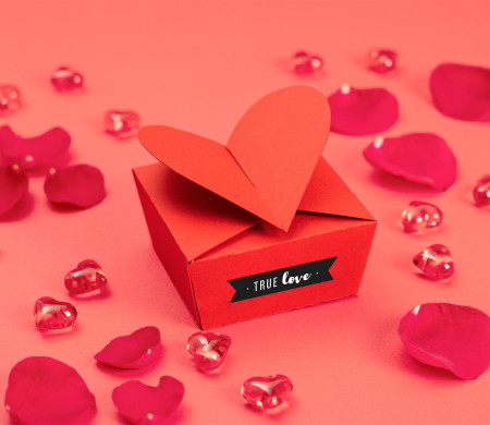 Cajita en forma de corazón
