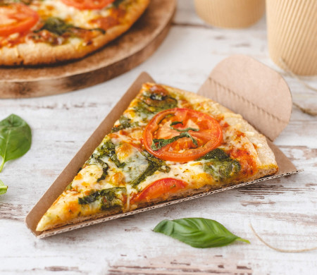 Cuña porción de pizza muy resistente y con pestaña para no quemarse