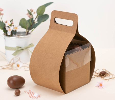 Caja para Tartas y Pasteles, con Asa y Tapa