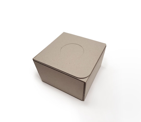 Caja automontable de cartón 100% reciclado