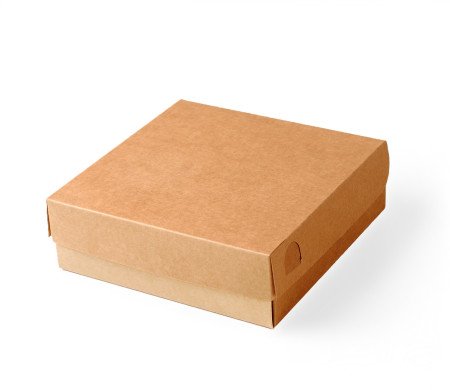 Caja cuadrada con tapa para mix de sushi