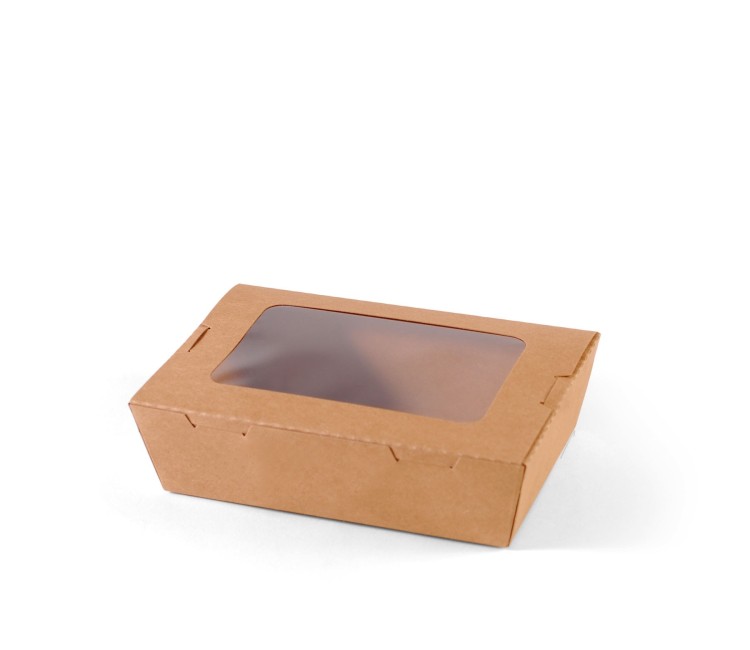 Caja con ventana para take away Caja con ventana para take away