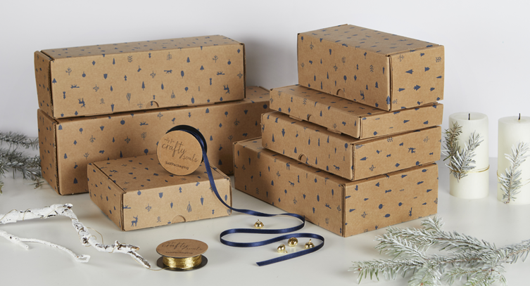 Caja de cartón, caja regalo, cartón natural, packaging regalo