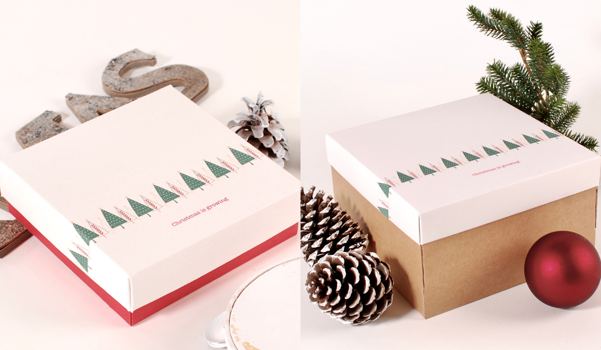 cajas de carton para Navidad