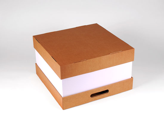 L Pack de 25 Unidades Selfpackaging Caja para Tartas y panettones 