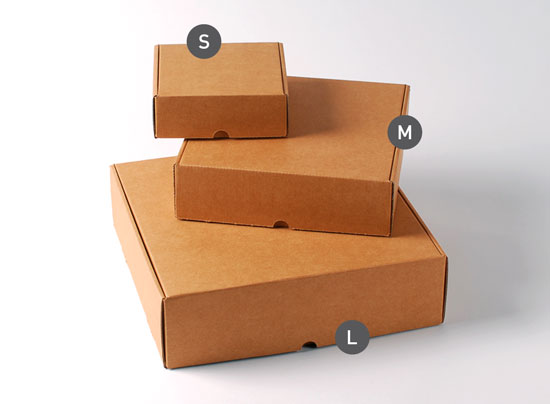 Cajas cuadradas para envíos
