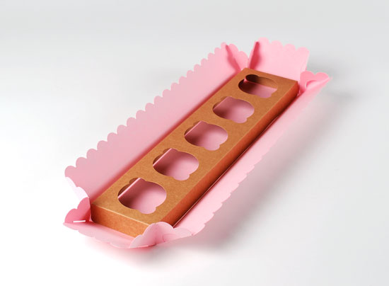 Caja para 5 cupcakes