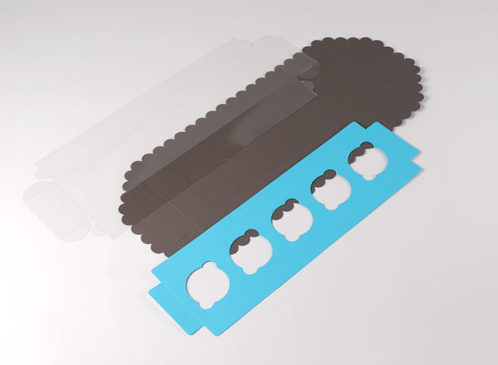 Caja para 5 cupcakes