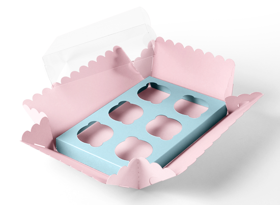 Caja para 6 cupcakes