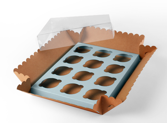 Caja para 12 cupcakes