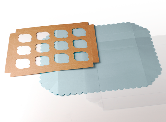Caja para 12 cupcakes