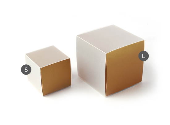 Caja cubo regalo para tiendas