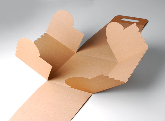 Caja para tartas con asa y tapa