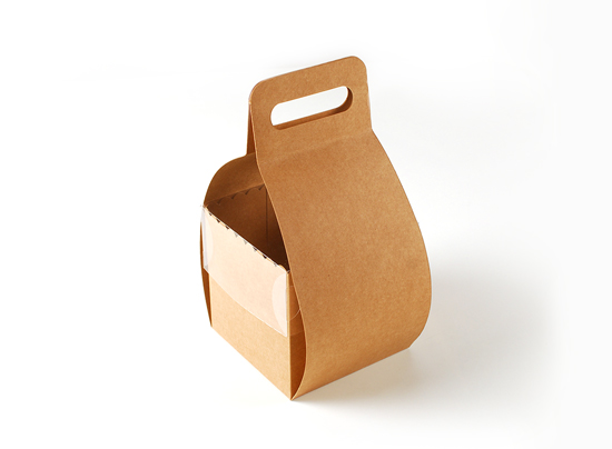 Caja para tartas con asa y tapa