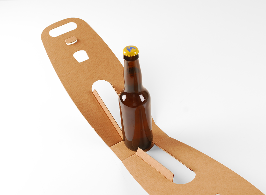 Caja para botellas de cervezas