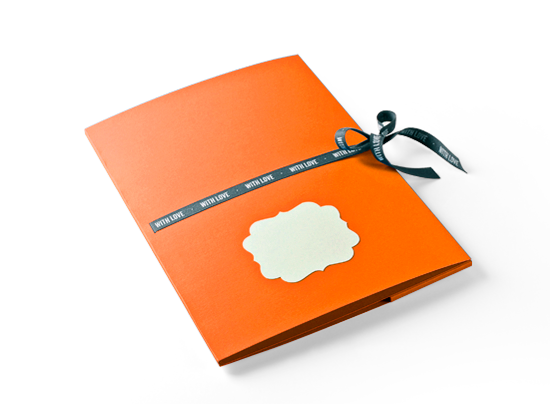 Carpeta de cartón para fotos y CD