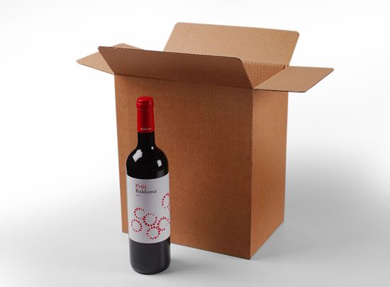 Caja para botellas de cava o vino