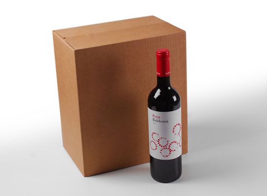 Caja para botellas de cava o vino