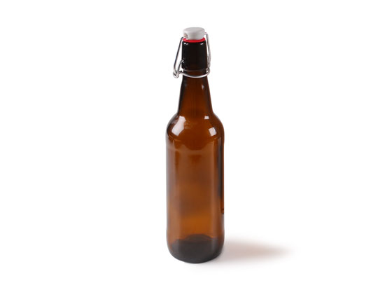 Botella para cerveza con cierre automático