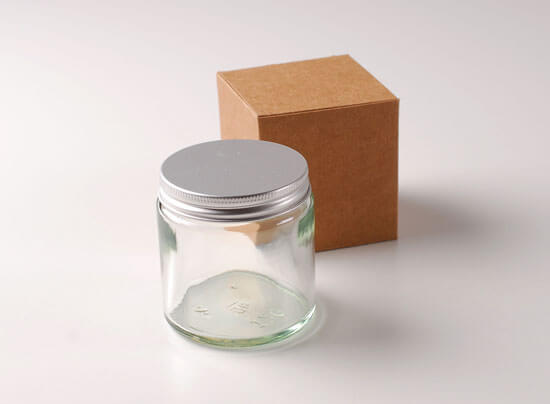Bote de cristal para cremas o cosmética 