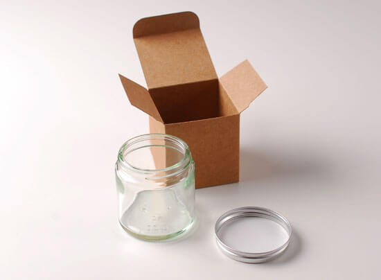 Bote de cristal para cremas o cosmética 