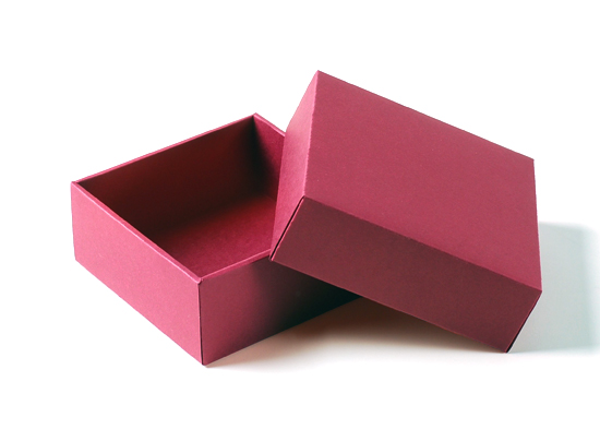 Caja forrada cuadrada
