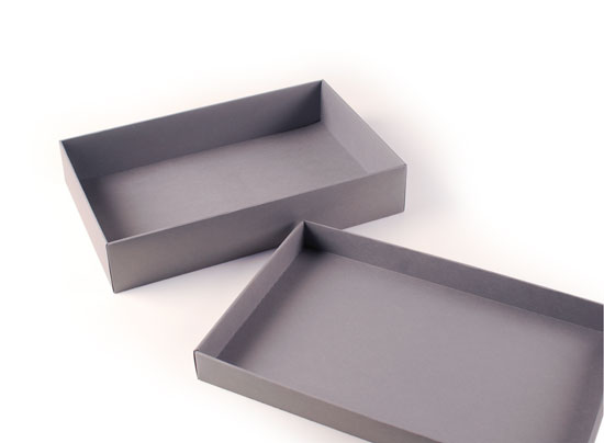 Caja forrada rectangular