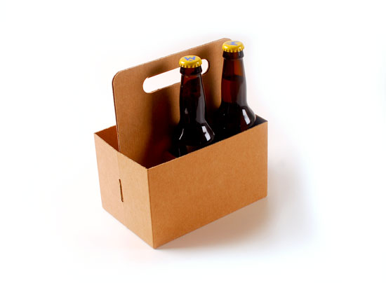 Caja para cervezas con asa