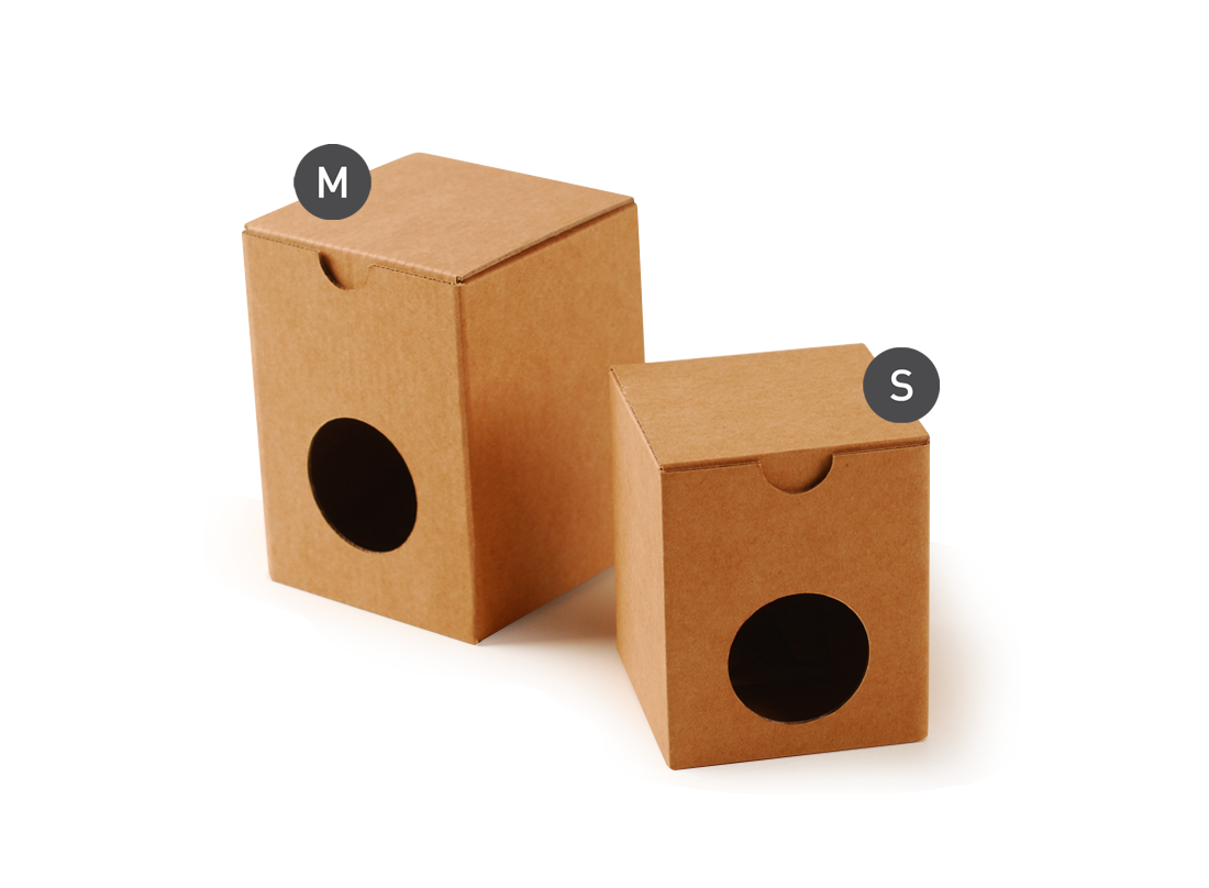 Caja para tazas sin asa