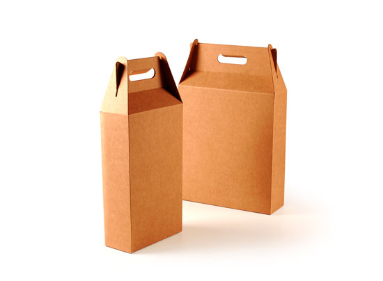 Caja de vinos con asa
