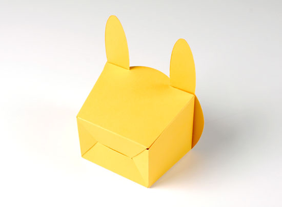 Cajita regalo con forma de animales conejo