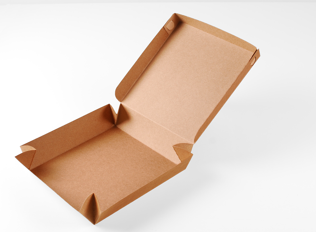 Caja cuadrada de cartón para sushi