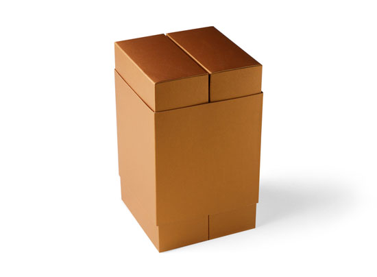 Caja cubeta con faja