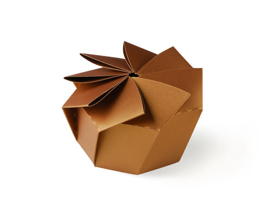 Caja regalo original con pliegues