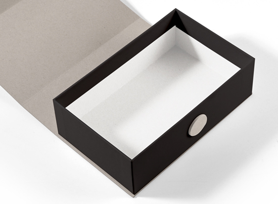 Caja rectangular rígida y ecológica