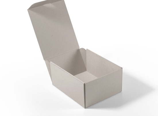 Caja rectangular de cartón ecológico rígido automontable