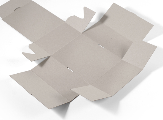 Caja rectangular de cartón ecológico rígido automontable